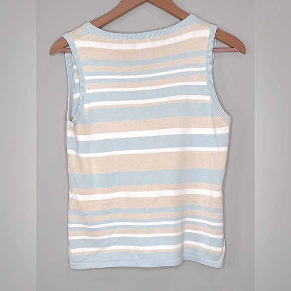Falls Creek 100% Cotton Striped Top (M) - Picture 4 of 12
